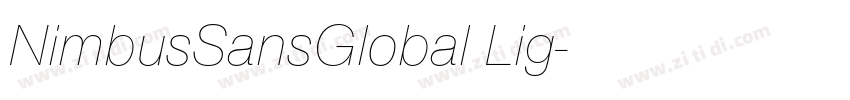 NimbusSansGlobal Lig字体转换